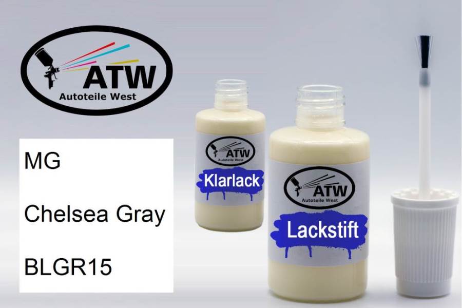 MG, Chelsea Gray, BLGR15: 20ml Lackstift + 20ml Klarlack - Set, von ATW Autoteile West.